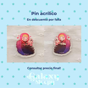 PIN ACRILICO CON FALLITAS / ONE PIECE - Corazon y Law