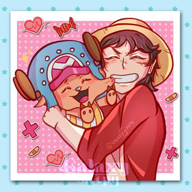 ONE PIECE - Luffy y Chopper